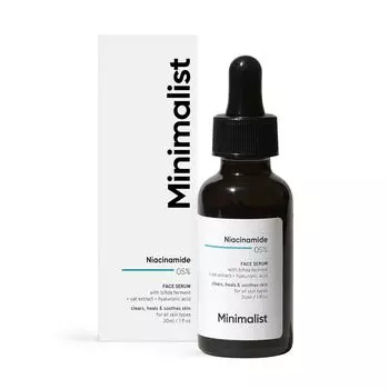 Сыворотка для лица с Ниацинамидом 05% (30 мл), Niacinamide 05% Face Serum, Minimalist
