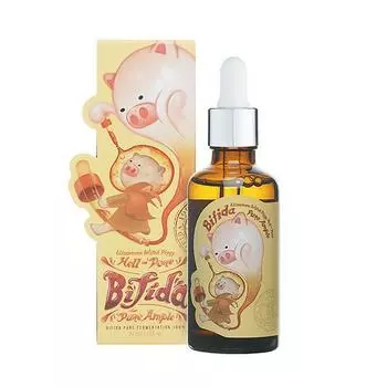 Сыворотка для лица со 100% экстрактом лизата бифидобактери Elizavecca Witch Piggy Hell-Pore Bifida Pure Ample 50 мл