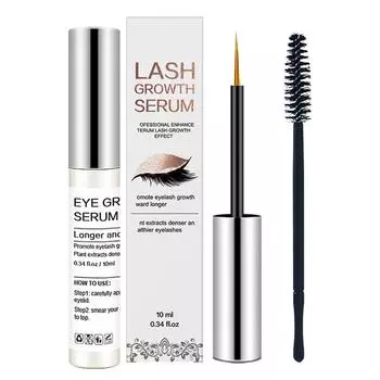 Сыворотка для ресниц, утолщающая и удлиняющая ресницы, улучшенная фиксация для натуральных ресниц, наращивание и брови 10 мл