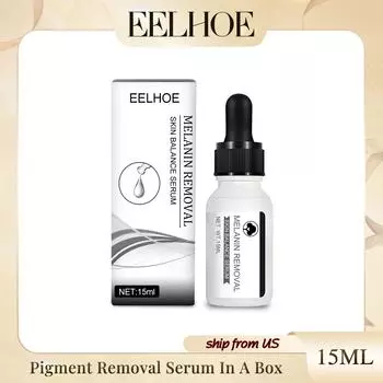 Сыворотка для удаления пигмента в коробке Удаляет меланин Осветляет Осветляет Пятна от солнца Увлажняет кожу Сужает поры Уплотняет Подтягивает кожу 15ml Boxed