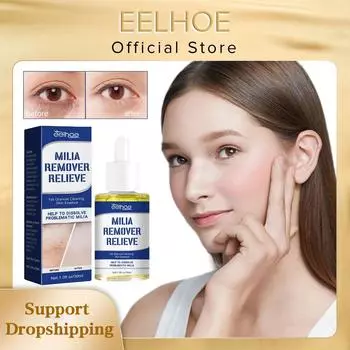 Сыворотка для удаления жировых гранул под глазами, восстановление милиумов, контроль жирности, противовоспалительная отечность, гладкое увлажнение, лечение милиумов 30ml boxed