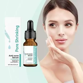 Сыворотка для ухода за порами, Мягко очищает кожу лица, Разглаживает кожу, Устраняет акне, Сыворотка для ухода за кожей 10 мл