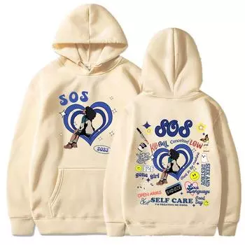 SZA 2023 Concert Tour SOS Good Days Толстовка унисекс Женская одежда Модные толстовки оверсайз хип-хоп толстовки в стиле Харадзюку Уличная одежда XL