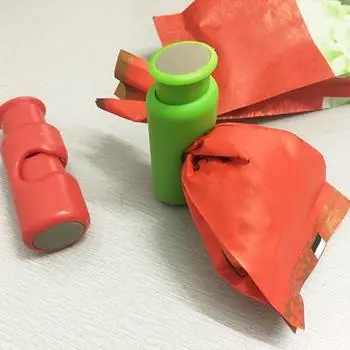 Сжать и зафиксировать уплотнительный зажим, многоразовый уплотнительный зажим для сумки для хранения закусок, хлеба, еды красный