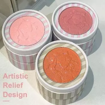 Сжатая пудра Embossed Girl с матовым блеском, с высоким содержанием пигмента, стойкая, натуральная, одинарная D