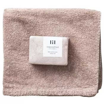 Сжатое полотенце Stylem, которое растет вместе с ванной. Размеры примерно 60 x 110 см. 4 x 8 x 11 см. Очень легкое. Подходит для свадьбы, дня рождения. Маленькое розовое. Takisada-Osaka Lil розовый