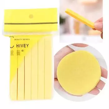 Сжатые полоски для умывания лица, спонж для умывания, 12 шт., компрессионные многоразовые очищающие полоски из ПВА, ватные диски для макияжа, красота