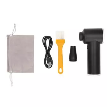 Сжатый Duster 100000 об/мин, 60 Вт, аккумуляторная электрическая беспроводная воздуходувка из алюминиевого сплава с USB-подключением для