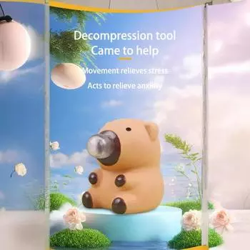 Сжимайте игрушку-пузырь Капибара для взрослых и детей, креативный инструмент для снятия давления, милые животные, настольные украшения