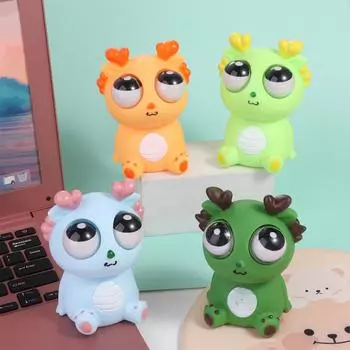 Сжимайте мяч, игрушки, мультяшные животные, сжимайте растягивающийся мяч, детский праздничный подарок светло-зеленый