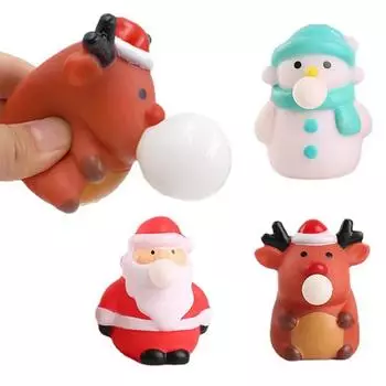 Сжимающие игрушки для снятия стресса, сжимающие игрушки, рождественские выкатывающие глаза, сжимающие игрушки для взрослых и детей One Size