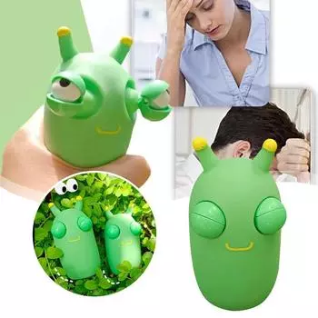 Сжимающие игрушки для снятия стресса, сжимающие игрушки для взрослых, выкачивающие глаза, сжимающие игрушки, новинка для рук, игрушки для взрослых и детей One Size зелёный