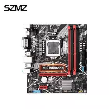 SZMZ B75 Материнская плата игрового ПК Поддержка Intel Core i5 i7 i9 Xeon E3 V1 V2 LGA1155 Процессор 4 * DDR3 USB3.0 SATA3.0 NVME M.2 Placa Mae