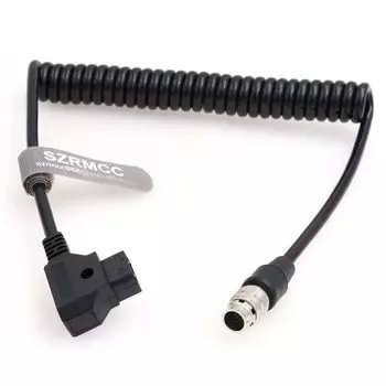 SZRMCC Cabrio Lens Hirose 20 Pin Male to D Tap спиральный кабель питания для Fujinon Cabrio Servo Zoom Motor Lens