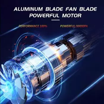 SZUK Мини-пылесос для автомобиля Беспроводной мощный портативный пылесос для уборки автомобиля 2 в 1 Бытовая техника синий