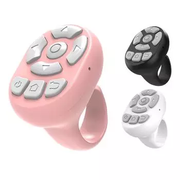 T06 Беспроводной пульт дистанционного управления Эргономичное кольцо Универсальный пульт дистанционного управления Smart TV Перезаряжаемый портативный белый