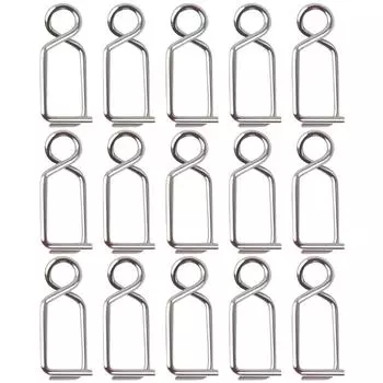 T0# 15 шт. рыболовные застежки легкие и надежные быстросменные клипсы для приманок для мушек-джигов L