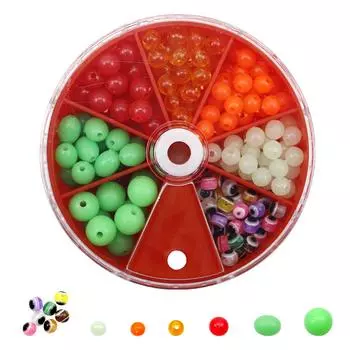 T0# 199 шт. ночные светящиеся рыболовные бусины пластиковые стопорные бусины прочные рыболовные инструменты