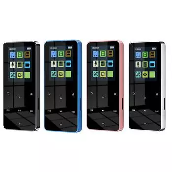 T0 # 1,8-дюймовый TFT MP3-плеер FM-радио Музыкальный Walkman с записью электронных книг для Стю No Card чёрный