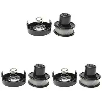 T0# 20-футовая сменная катушка для триммерной лески с колпачком и пружиной для Black De