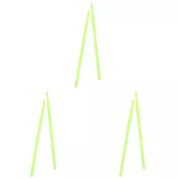 T0 # 2 шт. 4 цвета нейлоновые светящиеся барабанные палочки для взрослых и детей Professional (зеленый