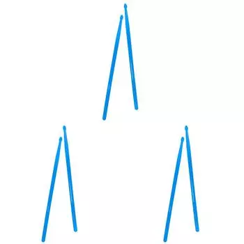 T0 # 2 шт. 4 цвета нейлоновые светящиеся барабанные палочки для взрослых и детей Professional (синий)