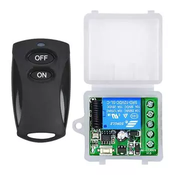 T0# 433 МГц Мини-модуль 10A DC 12V Беспроводной пульт дистанционного управления Включение Выключение Передача белый
