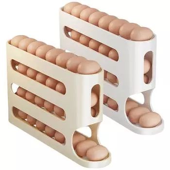 T0 # 4-х слойный кухонный контейнер для яиц, большая емкость для кухонных шкафов 1PCS