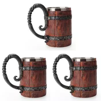 T0 # 500 мл чашка для пива, термостойкая имитация дерева, чашка для напитков для чая, кофе Dr