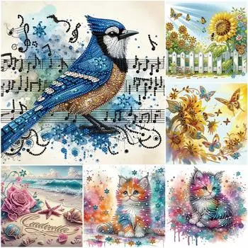 T0 # 5D DIY Частичная дрель специальной формы Набор для алмазной живописи Животное украшение KH166