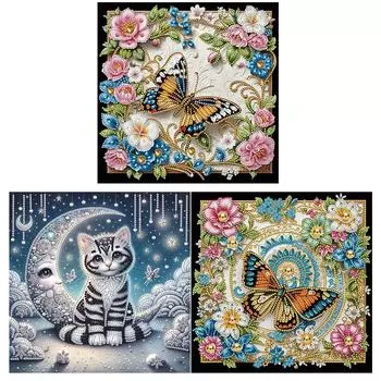 T0 # 5D DIY Частичная дрель специальной формы Набор для алмазной живописи Животное украшение KH250