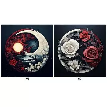 T0# 5D DIY Full Round Drill Diamond Painting Rose Kit Home Decor Art Craft BJ185