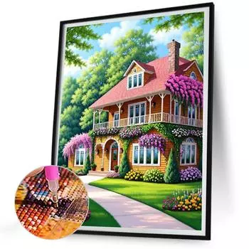 T0# 5D DIY Полный Круглый Дрель Алмазная Картина Дом Набор Домашний Декор Искусство Ремесло 30x4