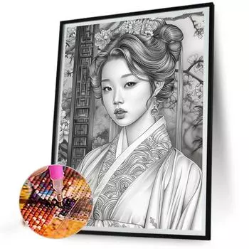 T0# 5D DIY Полный Круглый Дрель Алмазная Картина Девочка Набор Домашний Декор Искусство Ремесло E3716