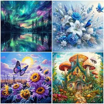 T0# 5D DIY Полный Круглый Дрель Алмазная Картина Животное Набор Домашний Декор Искусство Ремесло 30x E3844