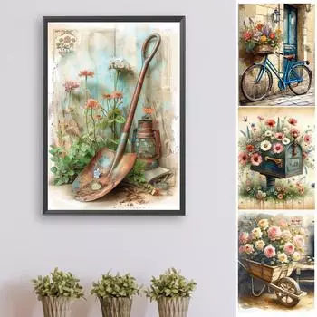 T0# 5D DIY Полный Круглый Дрель Алмазная Картина Поплавки Велосипед Комплект Домашний Декор Искусство Ремесло GS4574