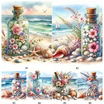 T0# 5D DIY Полный квадратный сверло Алмазная картина Блуждающая бутылка Декор Искусство Ремесло ZQA3938