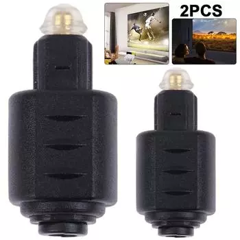 T0# Audio Adapter Toslink Male To Mini 3.5mm Toslink Female Converter No Signal