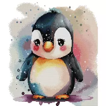 T0# Частичная вышивка Эко-хлопковая нить 14CT Набор для вышивки крестом с изображением животных DB012