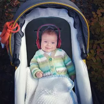 T0# Детская коляска Подушка для сиденья Four Seasons Kids Прогулочная коляска Trolley Pad (черный)