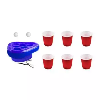 T0# Детский надувной пивной понг треугольный колпачок метание интерактивная игра реквизит игрушки