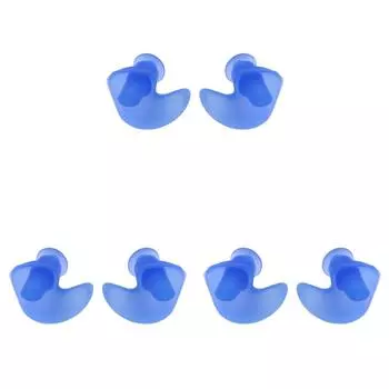 T0# Форма цветка водонепроницаемые мягкие силиконовые беруши для плавания и дайвинга (синий)