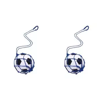 T0# Футбольный тренер по ударам по мячу Футбольный мяч Сетка Кикер Футбольные тренировочные средства (синий)