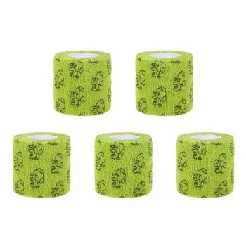 T0# Когезивный бинт для собак и домашних животных Дышащая повязка для оказания первой помощи ветеринару (Зеленый М)