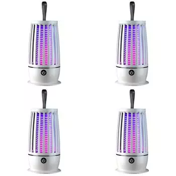 T0# Лампа-ловушка для насекомых с USB-перезаряжаемой электрической ловушкой для насекомых (белый)