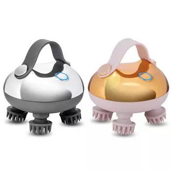 T0# Массажер для головы и головы IPX7 Водонепроницаемый Ручной Массажер для волос для тела Relaxati серебряный