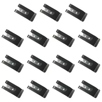 T0 # металлический зажим для ремня с двойными отверстиями, кобура, чехол, зажим для ремня для кожи, сделай сам (черный