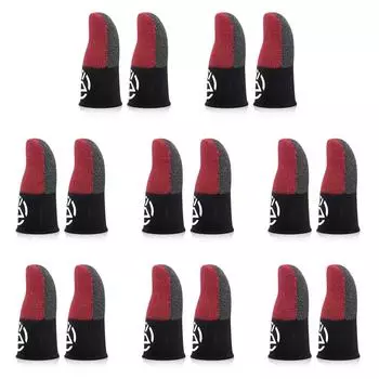 T0 # мобильные дышащие перчатки с защитой от пота и большого пальца для PUBG (красный