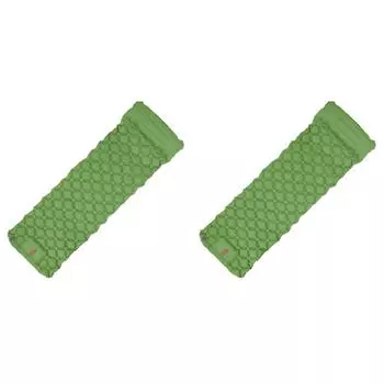 T0# Открытый кемпинг надувной матрас с подушкой дорожный спальный коврик (зеленый)