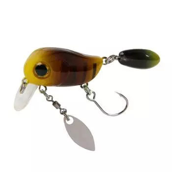 T0# Плавающие микро-воблеры 3D Eyes Fishing Lures Minnow Hard Baits (желтый)